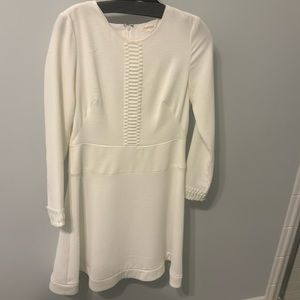 Shoshanna, off white long sleeve dress